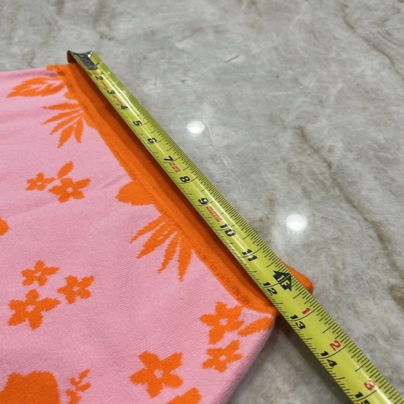 Wild Fable Sweater Knit‎ Mini Skirt | Pink + Orange Jacquard | Size Small - Picture 7 of 8